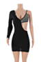 new two colors sequins spliced stretch hollow sexy bodycon dress_White_Black