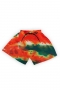 high quality boy cute gradient color tie-waist beach shorts_Orange_Multicolor