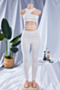 new plus size plus size stretch hollow zip-up back stylish sexy skinny jumpsuit_White