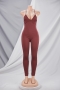 spring new stylish simple solid color sling backless 12 colors slim stretch plus size sexy jumpsuit_Black_White_Light Green_Dark Green_Red_Sky Blue_Dark Blue_Brown