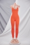 spring new stylish simple solid color sling backless 12 colors slim stretch plus size sexy jumpsuit_Black_White_Light Green_Dark Green_Red_Sky Blue_Dark Blue_Brown_Pink_Orange