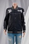 autumn plus size letter offset printing single breasted micro elastic baseball jacket_Black