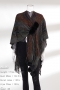 autumn & winter new 5 colors fur-ball tassel decor slight stretch v-neck loose stylish all-match knitted cloak sweater_Beige_Pink_Khaki _Gray_Dark Gray