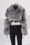 s-3xl plus size winter new stylish 7 colors lapel plush long sleeve zip-up inelastic fur casual outerwear_Black_White_Beige_Blue_Multicolor_Gray