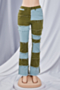 four colors contrast color plus size new stylish stretch flare casual jeans_Black_Rose Red_Dark Blue_Green