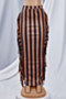 autumn new plus size vertical stripes printing stretch tassel stylish long skirt_White_Red_Blue_Magenta_Yellow_Khaki 