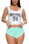 six color solid color simple mid-waisted stretching plus-size sexy lingerie hot short_Black_Light Green_Sky Blue