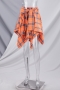 spring new stylish plaid batch printing stretch irregular 8 colors plus size lace-up casual skirt(new add color)_Red_Rose Red_Blue_Dark Blue_Pink_Orange