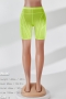 summer new stylish five colors mesh stitching high-waist stretch slim sexy shorts_Black_White_Light Green