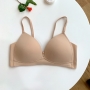 four colors non-removable shoulder strap underwire-free traceless bra_Black_Rose Red_Beige