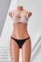 five colors detachable shoulder straps underwire push up sexy bra_Black_White_Beige_Pink
