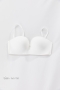 three colors detachable shoulder straps underwire-free non-slip bra_Black_White