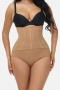 s-4xl new plus-size 2 colors high waist breasted powerful tummy shapewear panties_Black_Beige