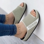 summer new 6 colors letter printing peep toe stylish slippers_Black_White_Red_Dark Blue_Pink_Gray