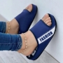 summer new 6 colors letter printing peep toe stylish slippers_Black_White_Red_Dark Blue